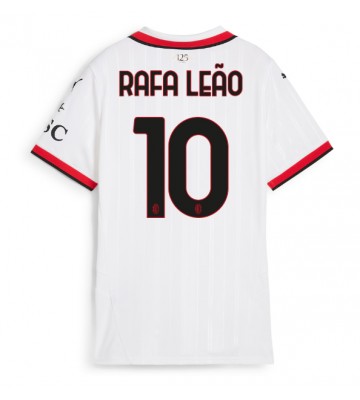 AC Milan Rafael Leao #10 Segunda Equipación Mujer 2024-25 Manga Corta